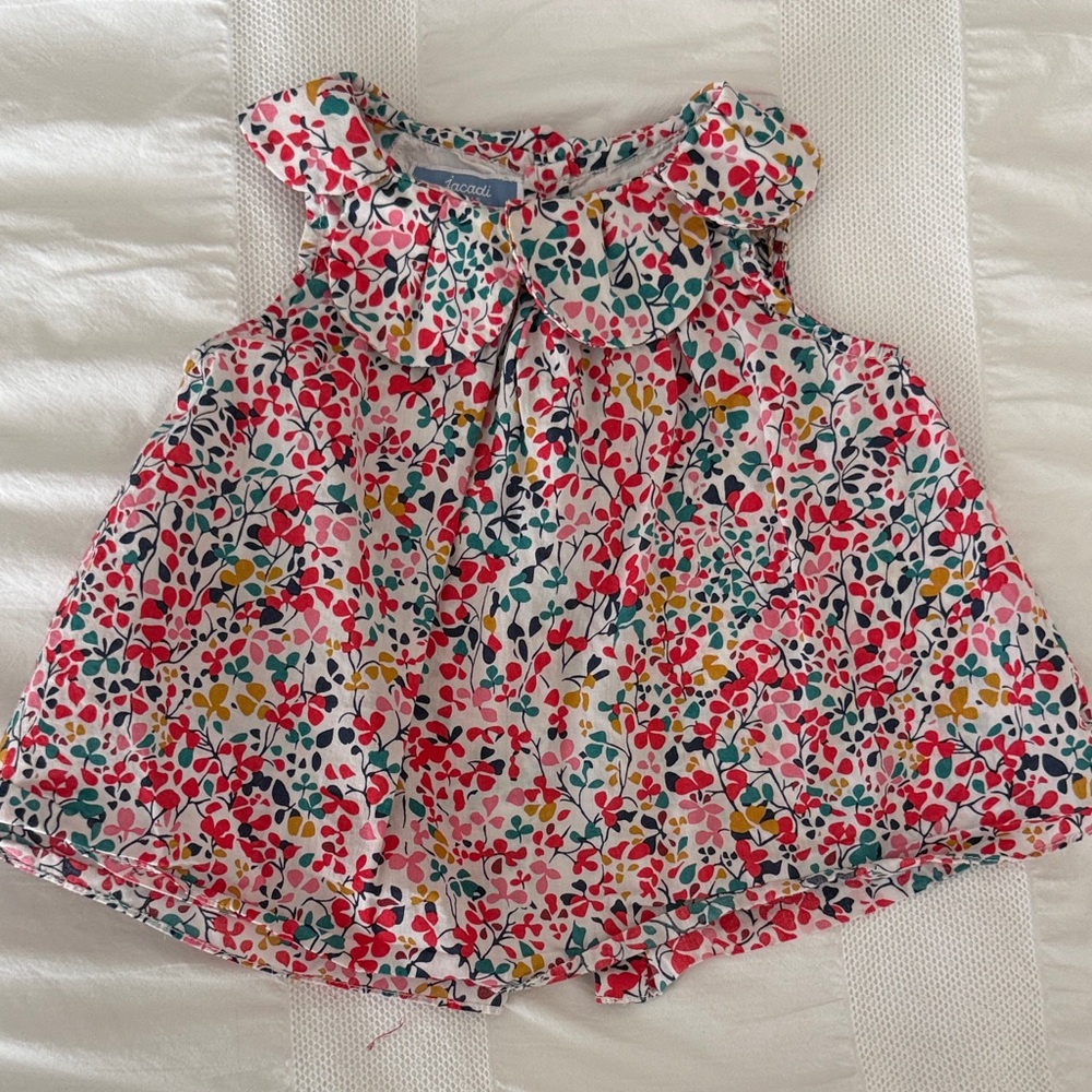 Jacadi Multicolor Floral Baby Dress
